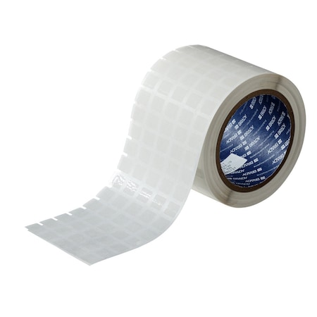 Brady Clear Removable Polypropylene Labels 0.437 in H x 0.5 in W Clear 10000/RL THT-12-521-10